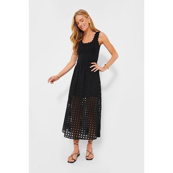 TUCKERNUCK Black Ric Rac Compression Tank Size L NWT Retail $88 Tuckernuck - Picture 4 of 8